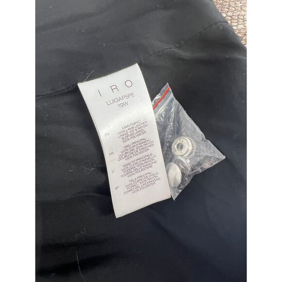 IRO Luiga Snake-Effect Leather Biker Jacket - Picture 13 of 14